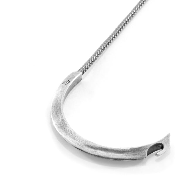 Classic Grey Hove Silver and Rope Bracelet