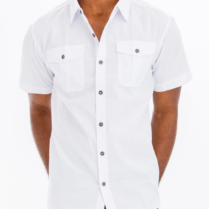 TWO POCKET BUTTON DOWN SHIRT M3555