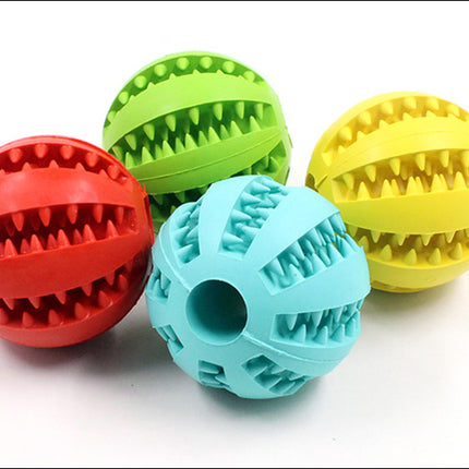 Pet Food Feeder Balls Dog Cat Puppy Teeth Chew Toys Ball