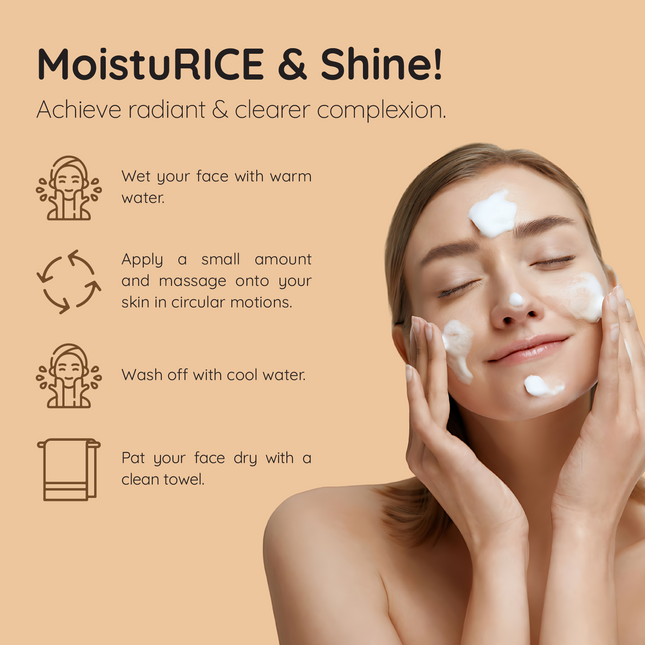 WhiteRoseShine Korean Glow Set – Cleanser + Toner