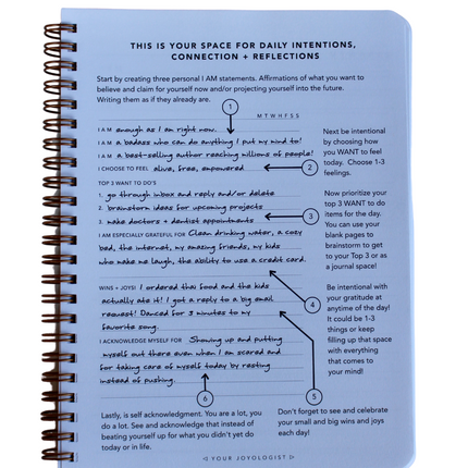 Daily Intentions, Connection, Reflection Jounal