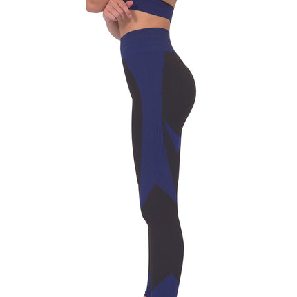 Trois Seamless Legging - Black with Navy