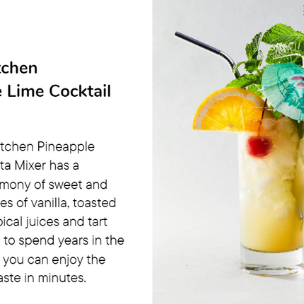 Morris Kitchen Pineapple Lime Mixer 16oz - 4pk