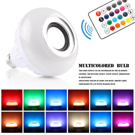 Bluetooth 4.0 Music Audio RGBW Speaker Light