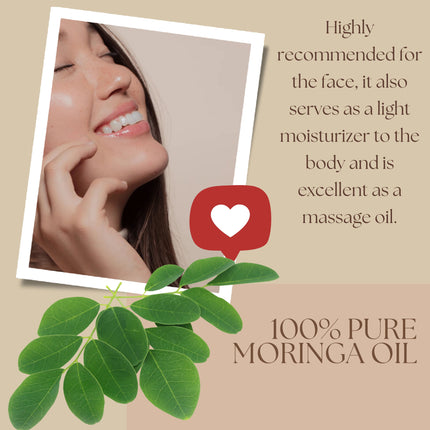 Moringa Seed Oil (organic, cold pressed, unrefined)