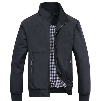 Men's Casual Slim Fit Lightweight Zip Up Softshell Bomber Jacket