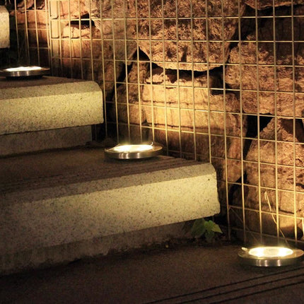 LED Solar Powered In-Ground Lights - Solar Pathway Lights