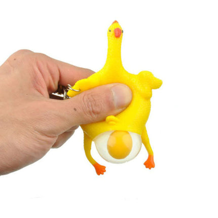 Anti-Stress Egg-Laying Chicken Keychain