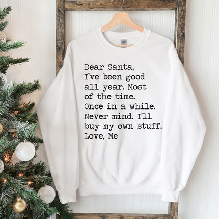 Dear Santa Christmas Sweatshirt