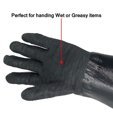 14"  Oven Gloves Smoke Resistant BBQ Grill Gloves Fire Resistant