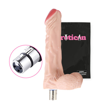 Dildo Attachment 16.5cm White for the Eroticon Sex Machine