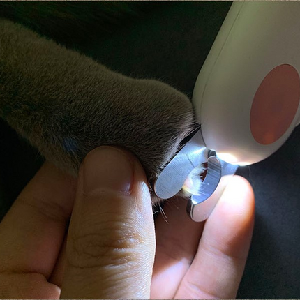 Pet Nail Scissors LED Cat Nail Clipper Trimmer
