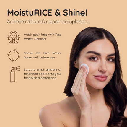 WhiteRoseShine Brightening Cream & Toner Set