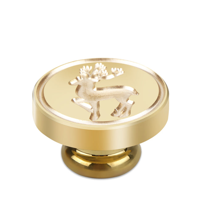 Retro Christmas Elk Wax Seal Brass Stamp Head