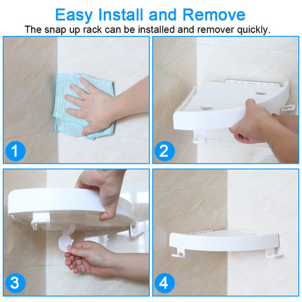 Bathroom Shelf Qrganizer Snap Up Corner Shelf
