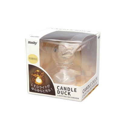 Clear Rubber Ducky - With LED Candle
