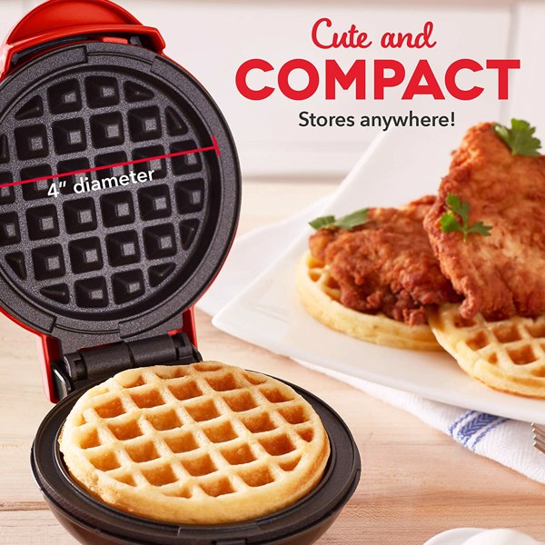 4 Inch Mini Waffle Maker Non-stick Waffle Maker