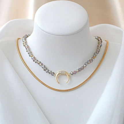 18 Karats Chrome Austrian Crystals Choke