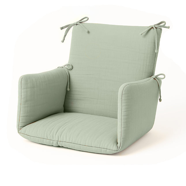 Cushion High Chair in Organic Cotton - Green