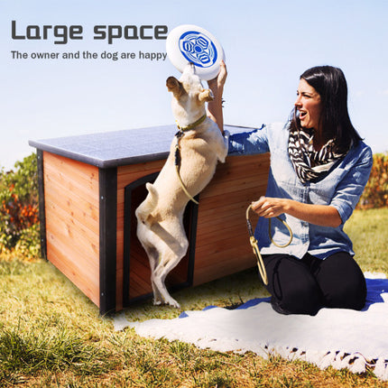 45"Dog House Outdoor and indoor wooden kennel