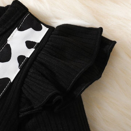 Girl's Lycra Floral Printed Frock Dress for Girls