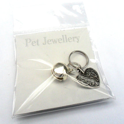 Filigree Heart Pet Charm