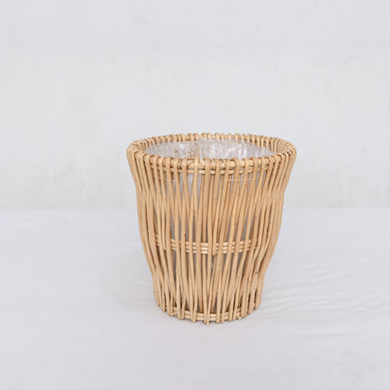 Handmade Willow Wicker Planter Basket: Boho Rustic Home Decor