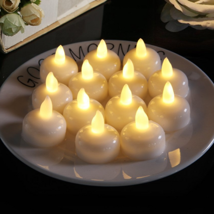 12Pcs LED Tea Lights Flameless Candles for Weeding Party Decor