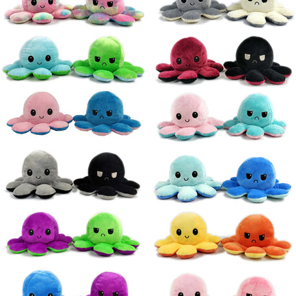 Reversible Flip Octopus Stuffed Plush Doll Soft