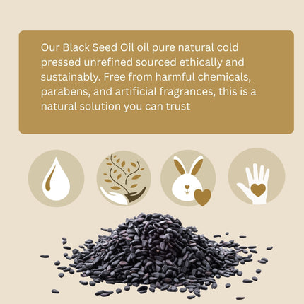 Black Seed Oil (organic, cold pressed, unrefined)