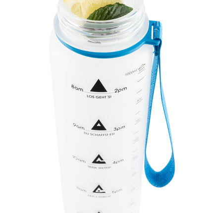 1L Sports Water Bottle with time marker and motivation