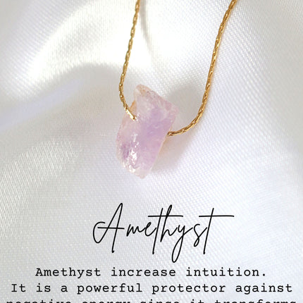 Raw Natural Crystals | 24 Karats Pendant Necklaces