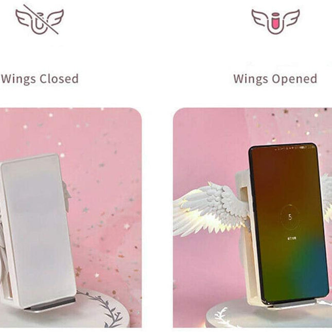 Qi Wireless Charger Angel Wings Fast Charger