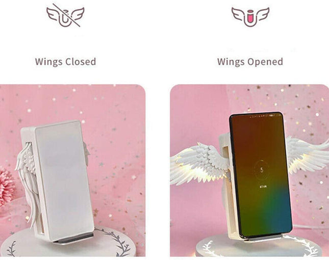 Qi Wireless Charger Angel Wings Fast Charger