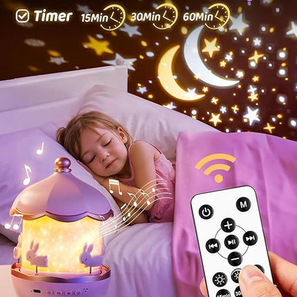 Carousel Night Light for Kids Gifts