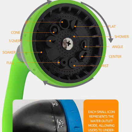 360 Degree Angle Adjustable Water Wand Flexible Spray Wand