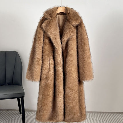 Royal Faux Fur Maxi Coat – 25 Edition