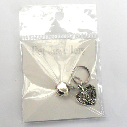 Filigree Heart Pet Charm