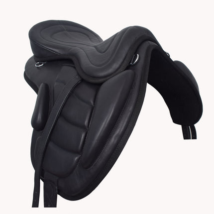Treeless Freemax Leather English Horse Saddles Size 15" to 18" Inch