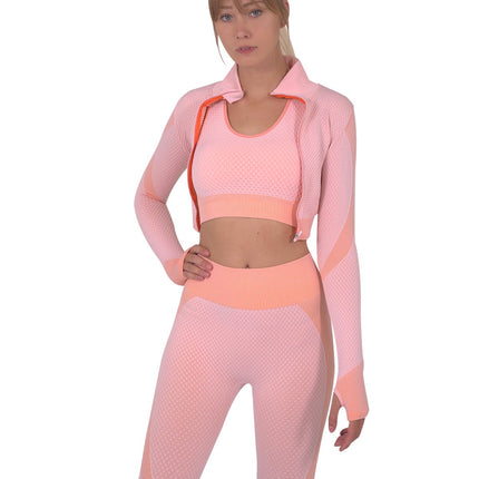 Trois Seamless Sports Jacket - Pink