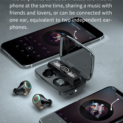 Large Capacity Wireless Earbuds Sports Bluetooth TWS Headset