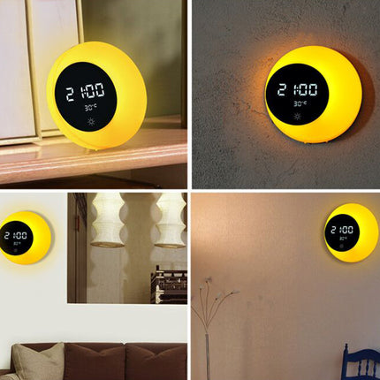 Crescent Moon Clock Multifunctional Rechargeable