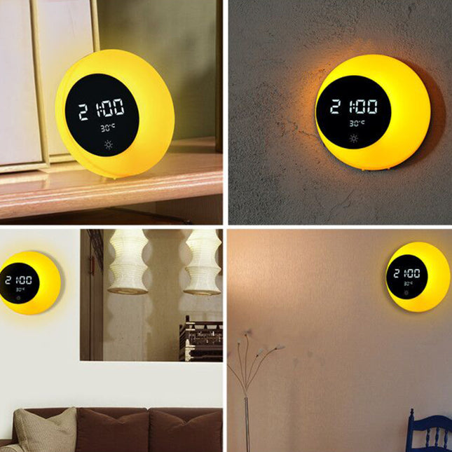 Crescent Moon Clock Multifunctional Rechargeable