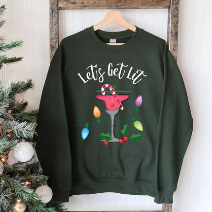 Let's Get Lit Christmas Sweatshirt