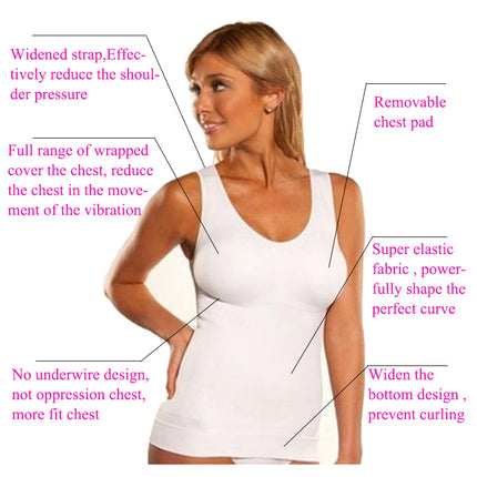 Women's Tummy Control Shape Wear Tank Tops S