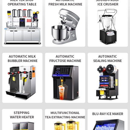 LCD Display Steam Boiler Water Machine for Bubble Tea Shop