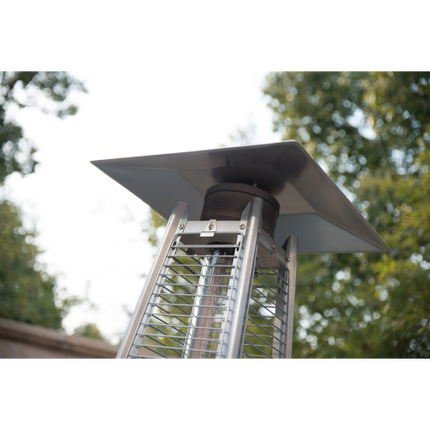 Quartz Glass Tube Patio Heater Visual Flame Heater