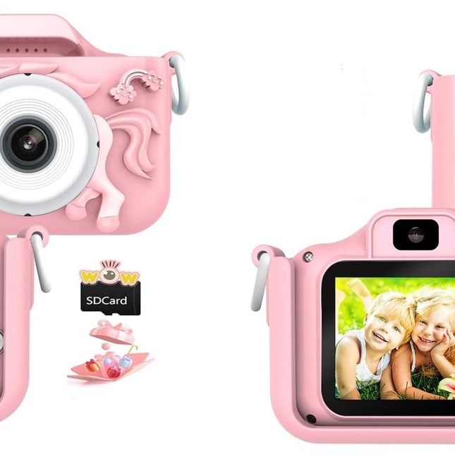 Unicorn Kids Camera for Kids Aged 4-12 Yrs (COLOR-PINK)