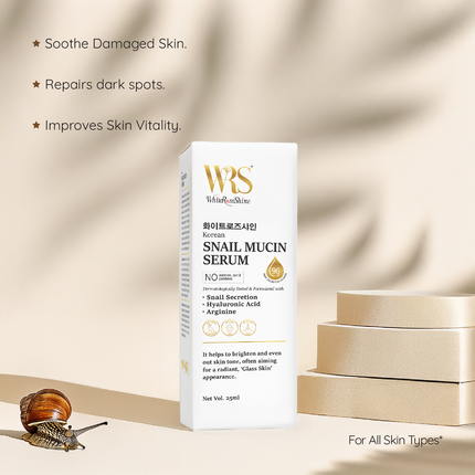 Whiteroseshine Korean Snail Mucin Serum (Pack of 2)