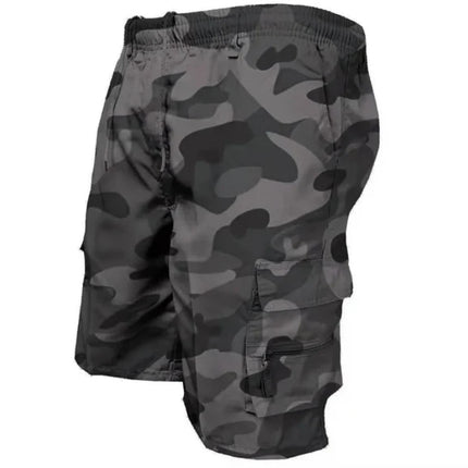 Mens Casual Summer Elastic Waist Shorts